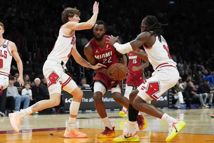 多森姆29+8+9残阵公牛险胜热火 河村勇辉赛季首秀6+3+2+2