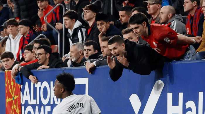 西甲报告奥萨苏纳对阵皇马比赛20起违规事件，包括仇恨喊叫和美化恐怖组织口号